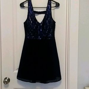 Women's Sequin, Blue, Evening Dress